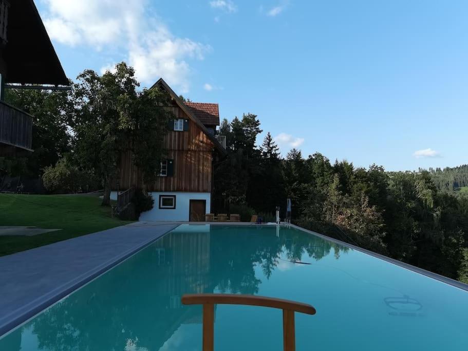 Chalet-Suedsteiermark - Traumhafte Aussicht, Infinity Pool, Privatsphaere, Klima Und De-Luxe Ausstattung Schwanberg ภายนอก รูปภาพ